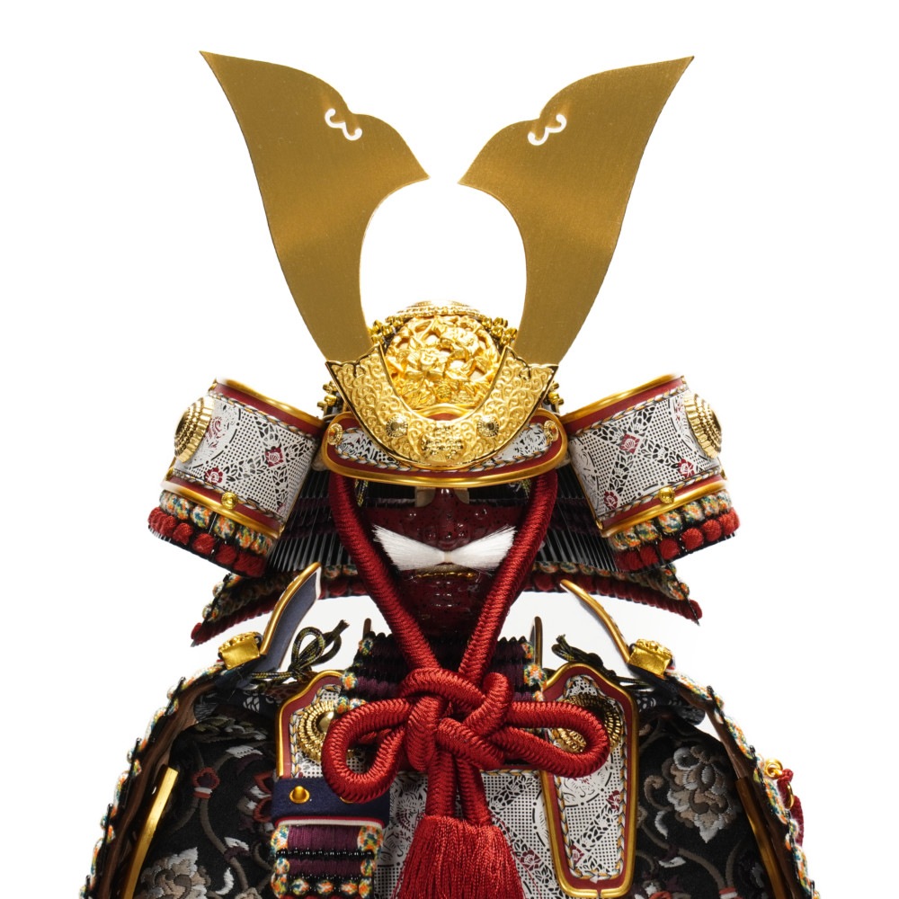 【五月人形】《限定品》7号 俊 紫糸沢瀉威(B) 鎧飾り | 雄山作