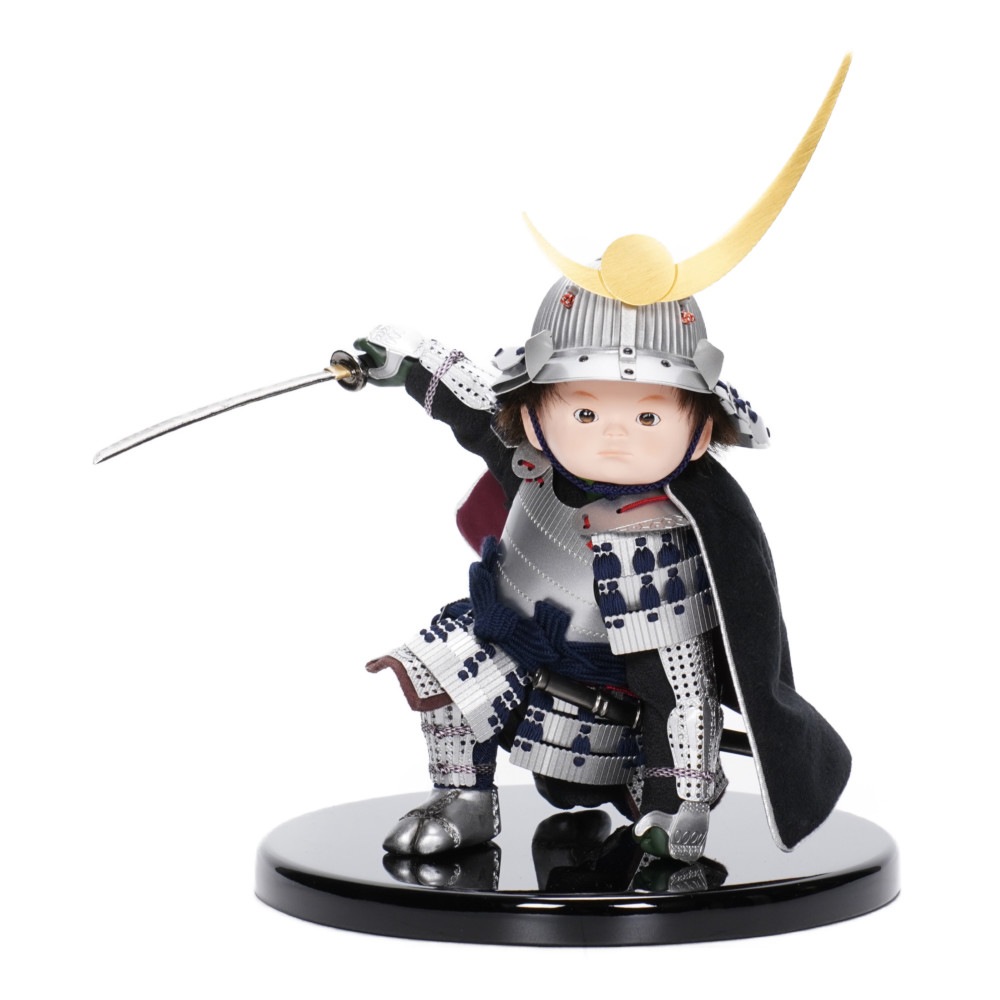 五月人形】もののふ童 英雄見参 上杉謙信 大将飾り〈壹三作〉[245-129