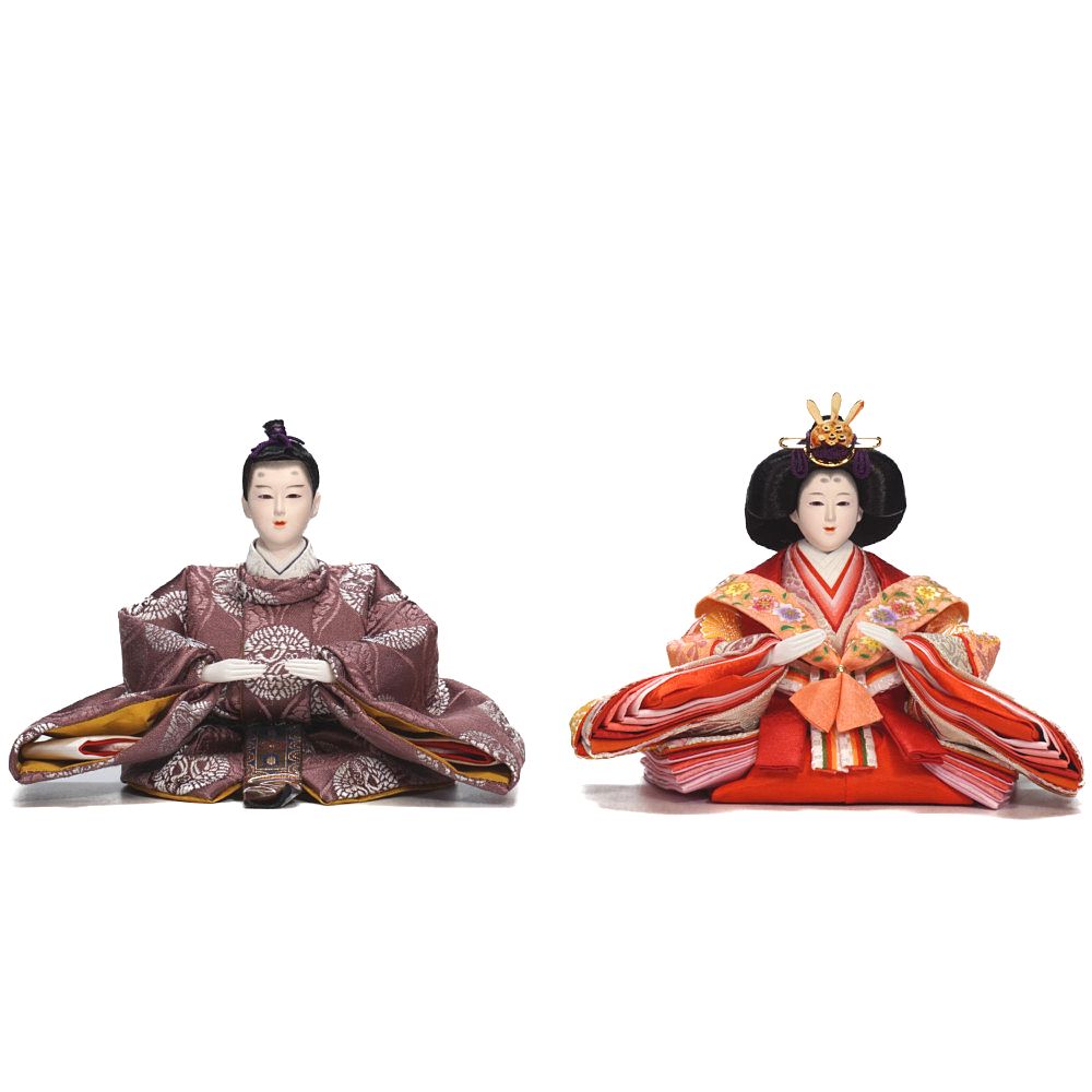 河寿作　親王飾り雛人形 雛人形】芥子 有職向鶴 「寿」 親王飾り | 美光作 ｜雛人形・五月人形