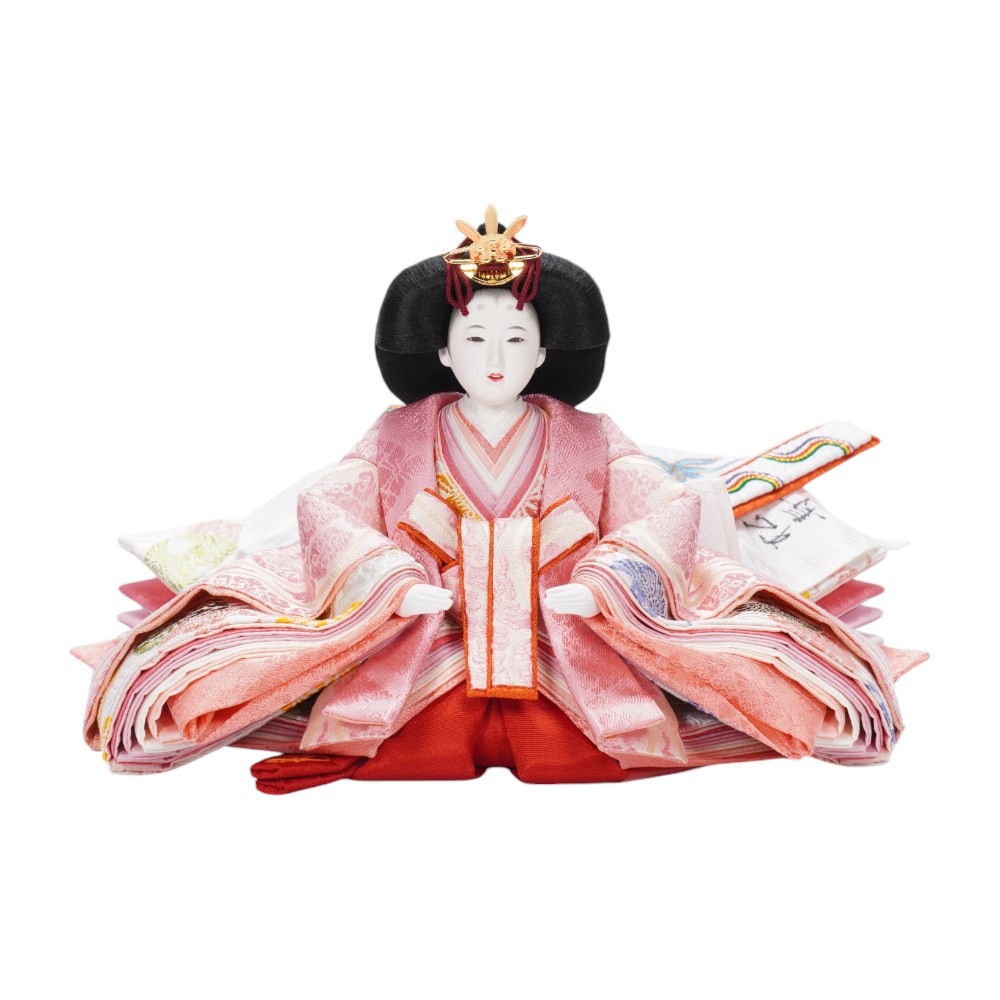 【雛人形】京十一番 高雄 雲立涌文様(浅葱) 親王飾り | 小出松寿作