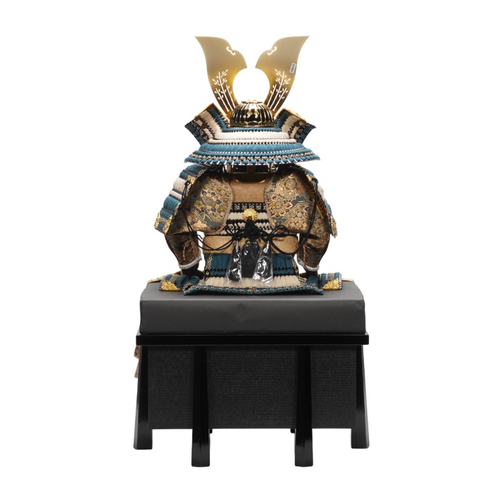 【五月人形】《限定品》10号 永遠之鎧 青緑中ベージュ威 鎧飾り | 翠鳳作