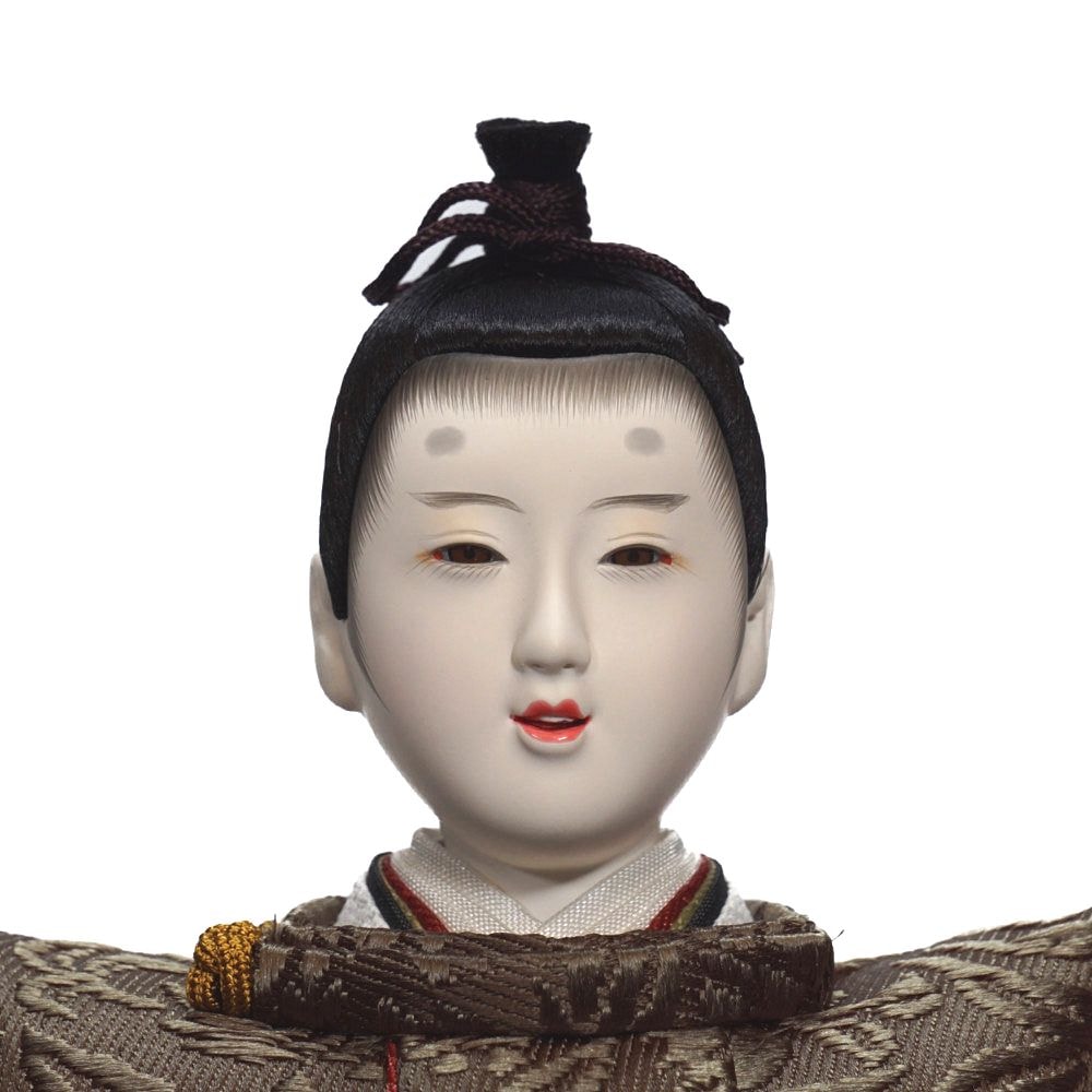 【雛人形】京十一番 貴船 麹塵 桐竹鳳凰文様 親王飾り | 小出松寿作