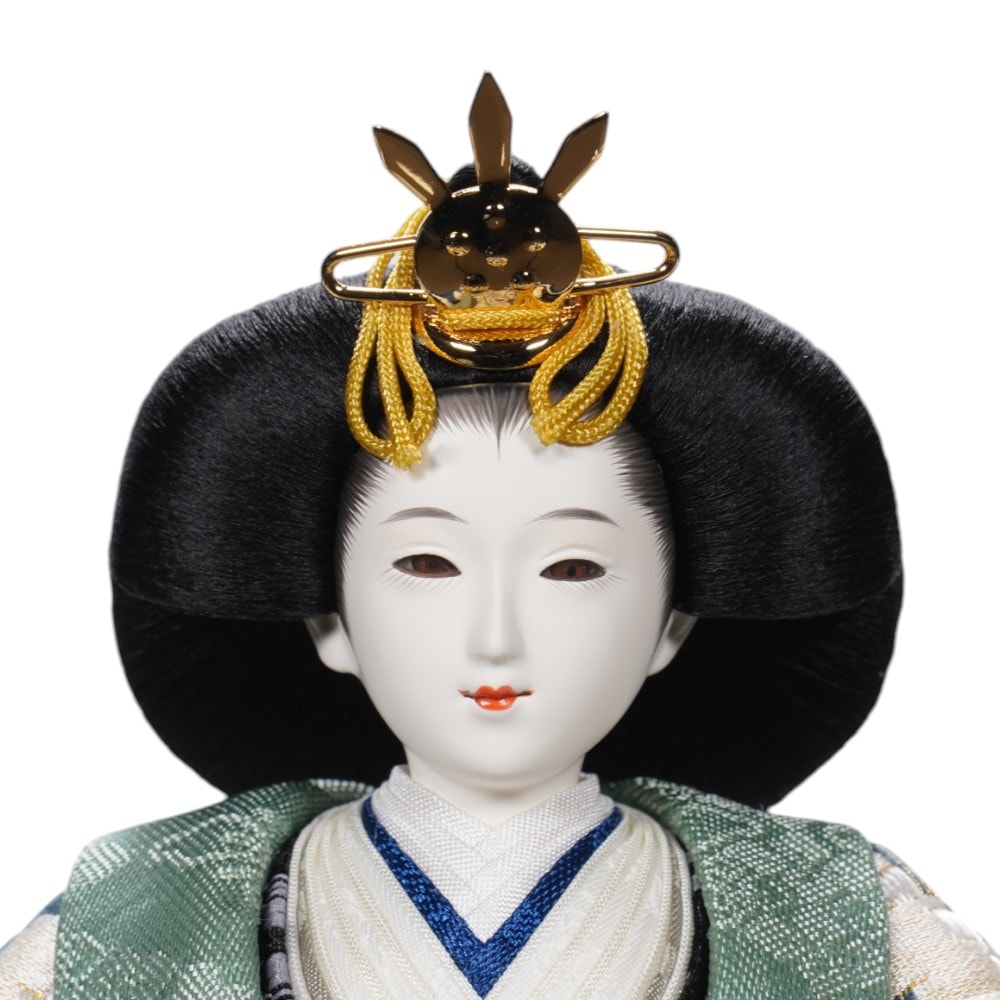 【雛人形】京十二番 平安 横段菱小市松寄せ文様 親王飾り | 小出松寿作