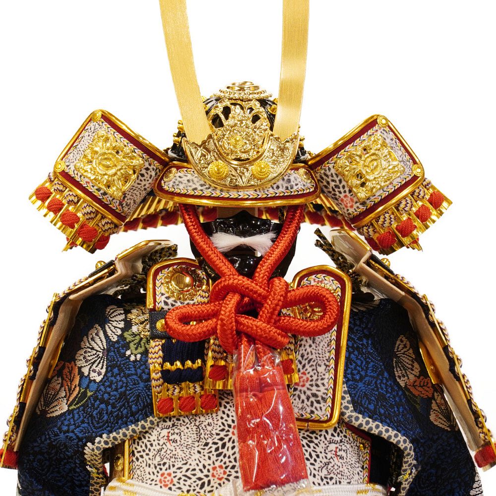 【五月人形】5号 春風 紺沢瀉威 鎧飾り | 朔太郎作
