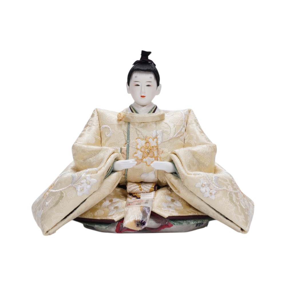【雛人形】京十二番 京刺繍(特上) 唐花文様 親王飾り〈小出松寿作〉[253-099]