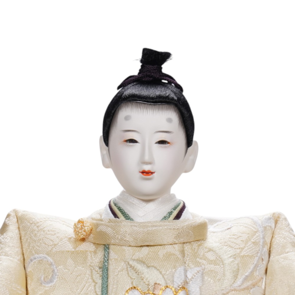 【雛人形】京十二番 京刺繍(特上) 唐花文様 親王飾り〈小出松寿作〉[253-099]