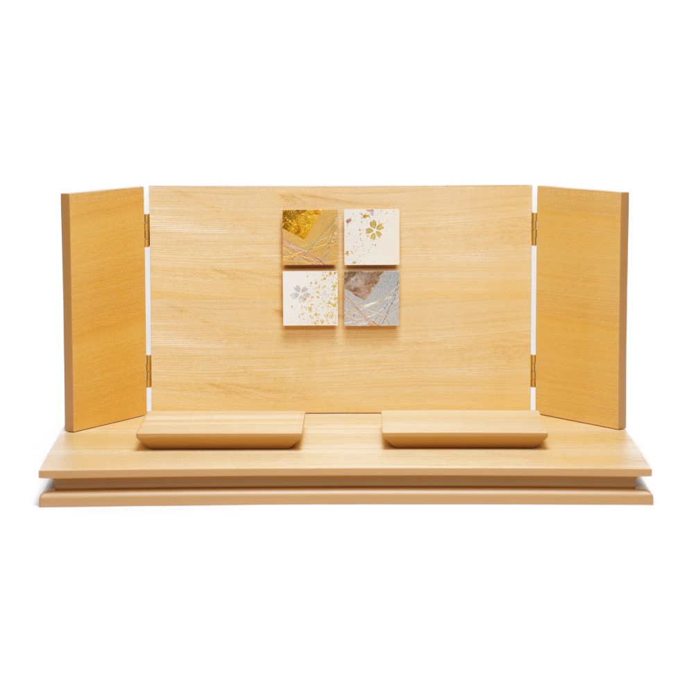 【雛人形】京十二番 京刺繍(特上) 唐花文様 親王飾り〈小出松寿作〉[253-099]