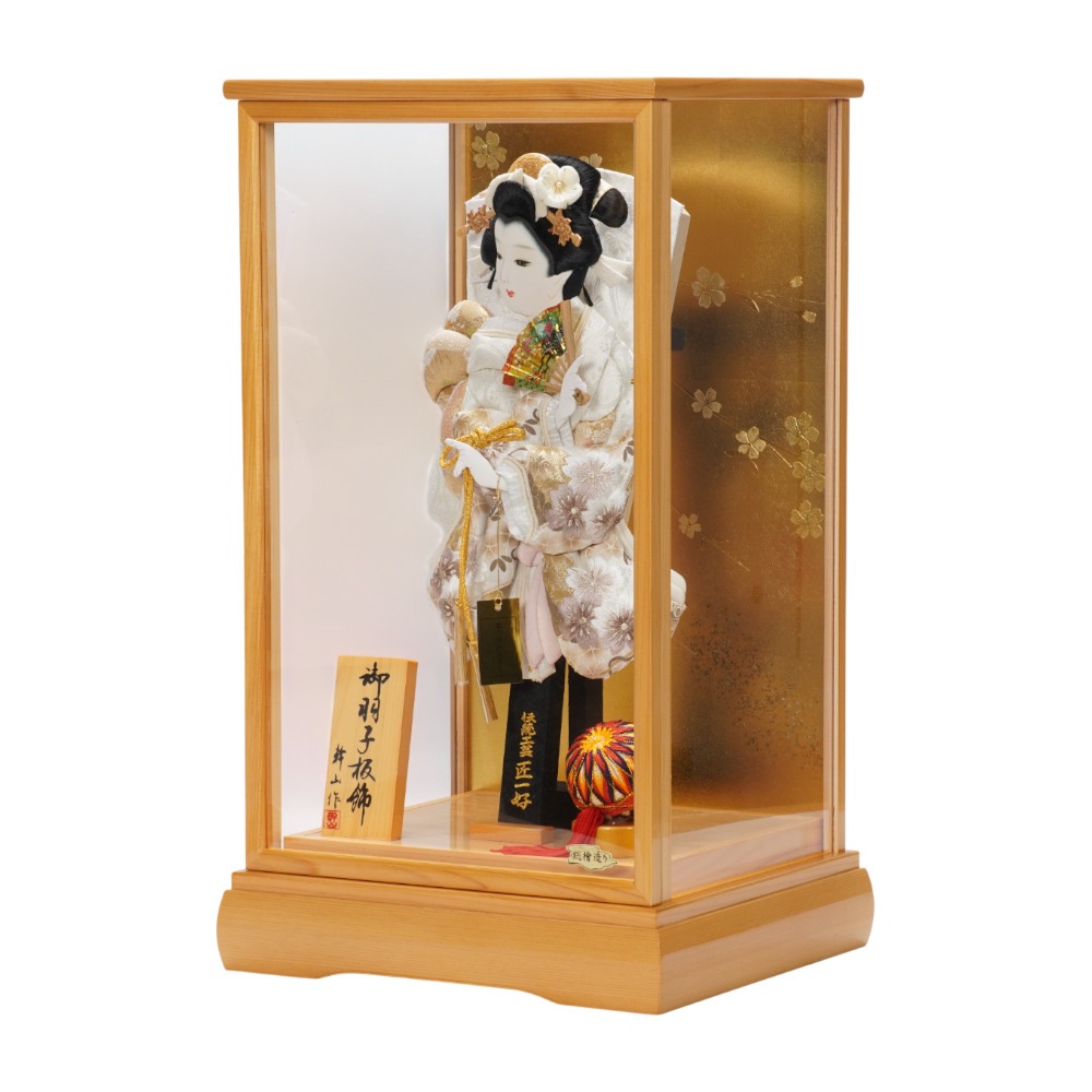 【羽子板】13号 刺繍 誰が袖(白)〈匠一好作〉[262-001]