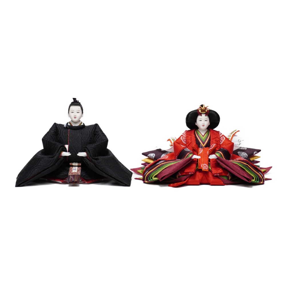 【雛人形】京十番 平安 黒袍 親王飾り | 小出松寿作