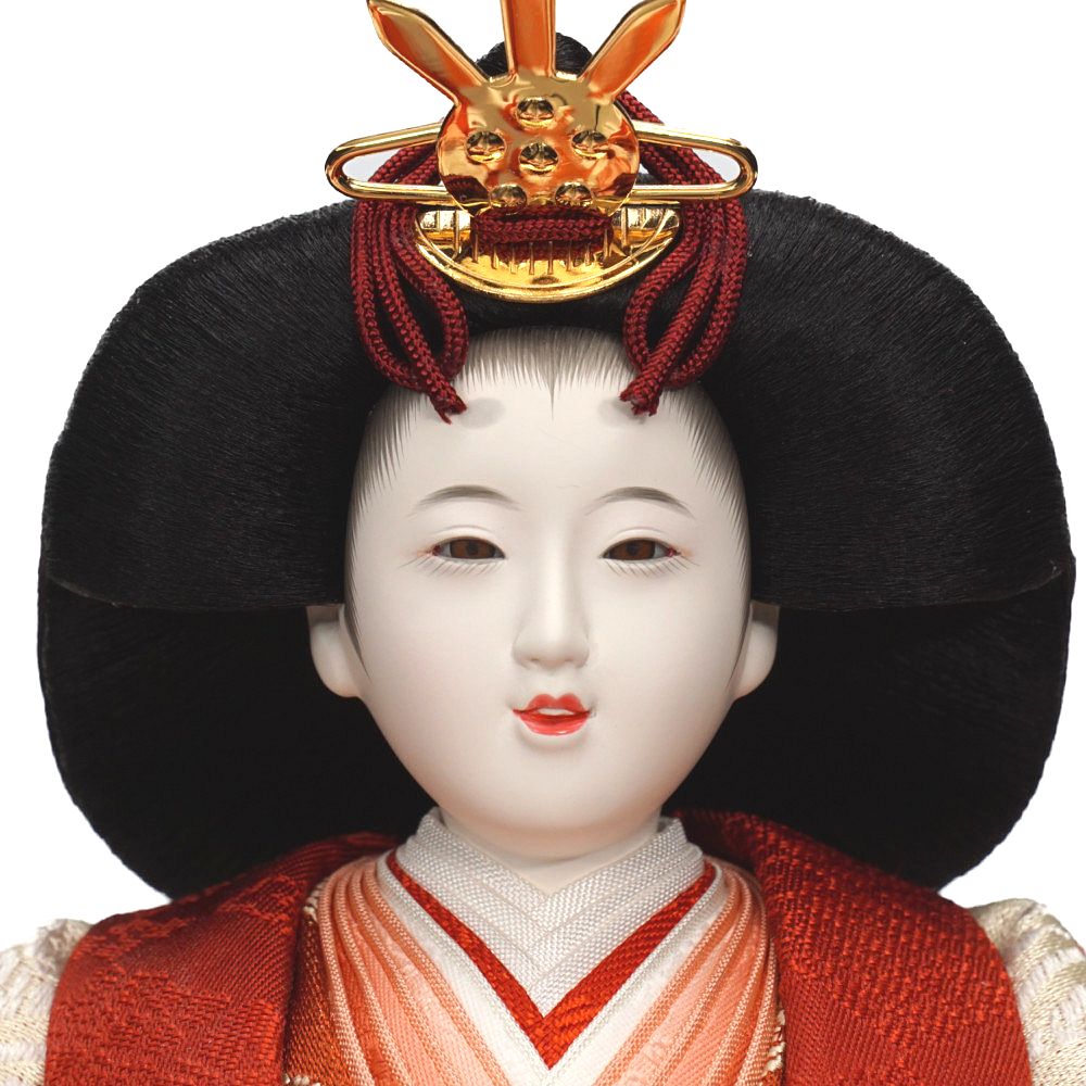 【雛人形】京十一番 平安 雲立涌向鶴文様 親王揃い収納飾り | 小出松寿作