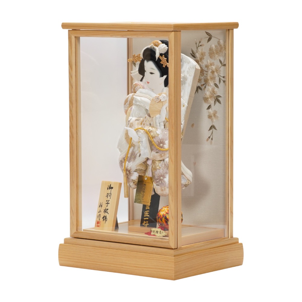 【羽子板】10号 刺繍 誰が袖(白)〈匠一好作〉[262-002]