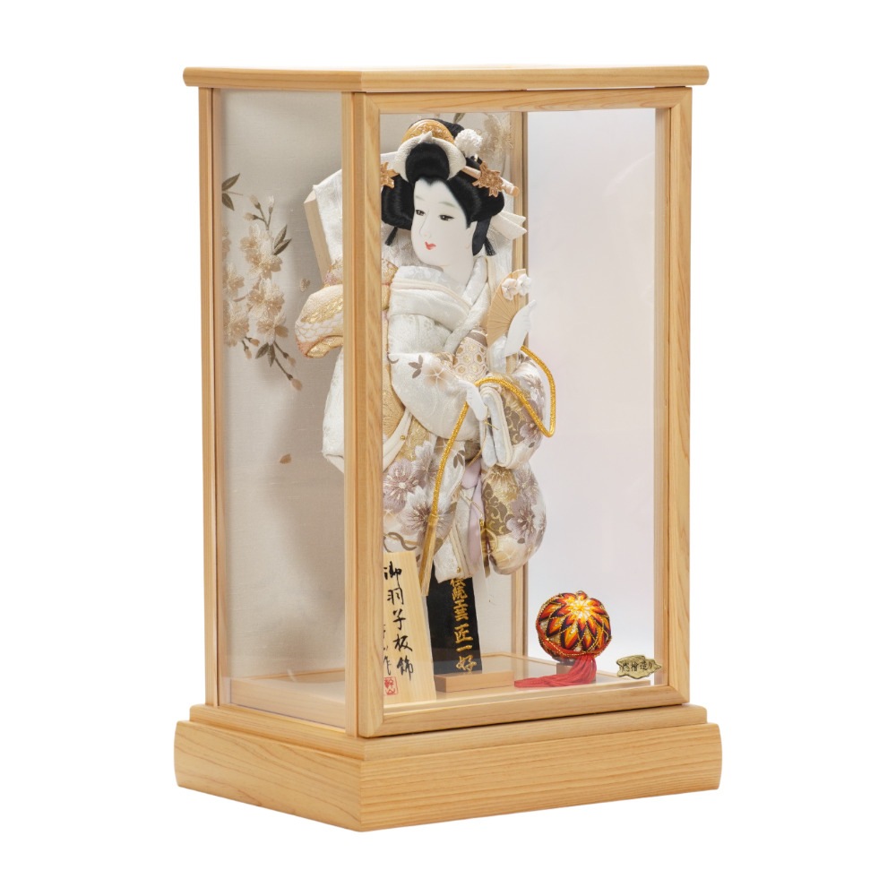 【羽子板】10号 刺繍 誰が袖(白)〈匠一好作〉[262-002]