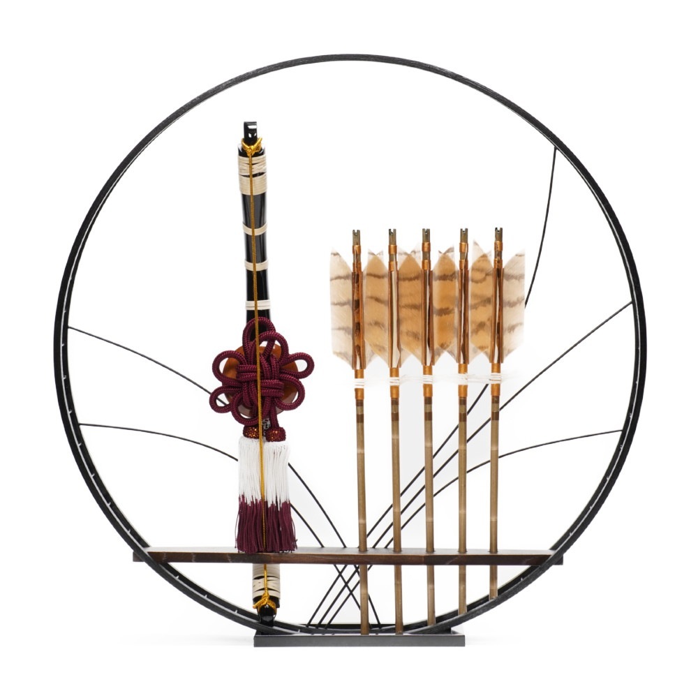 【破魔弓】13号 團 壁掛け〈玉泉作〉[231-011]