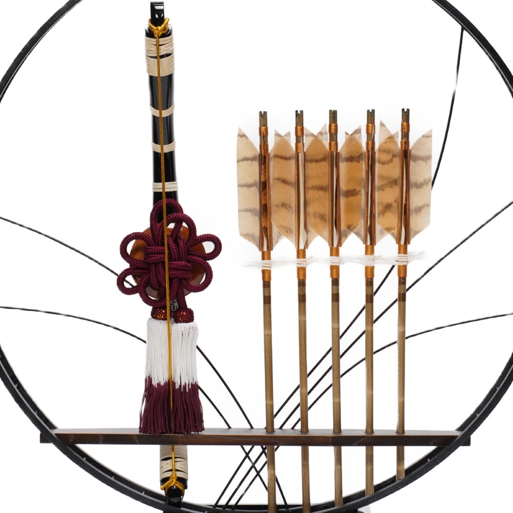 【破魔弓】13号 團 壁掛け〈玉泉作〉[231-011]