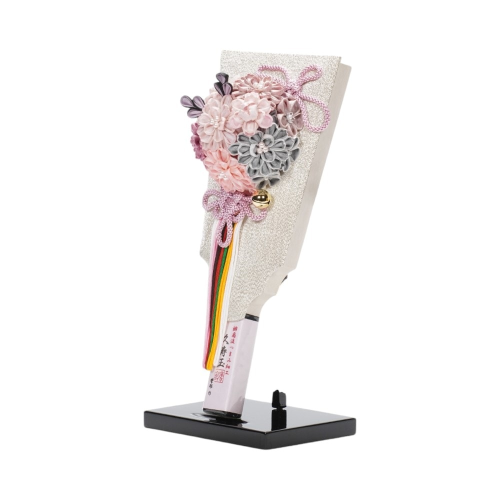 羽子板】8号 創作羽子板 久寿玉 古代色 小町鼠〈摩耶作〉[252-001