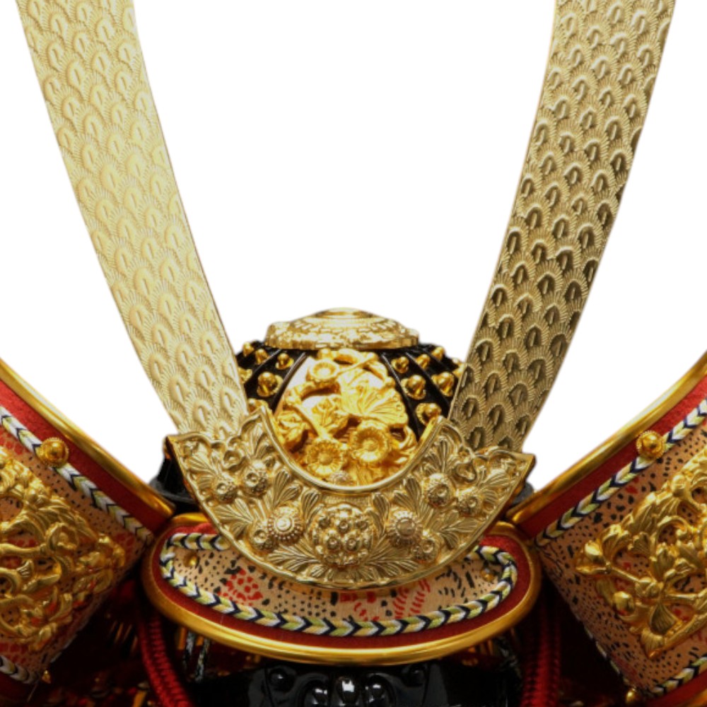 五月人形】10号 金閣 赤糸威 鎧飾り〈忠保作〉 ｜雛人形・五月人形の