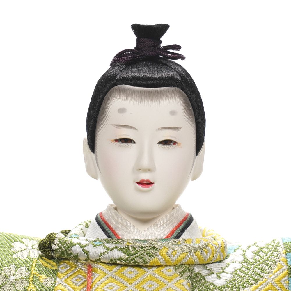 【雛人形】京十番 平安 桃山花鳥縦縞文様 親王飾り | 小出松寿作
