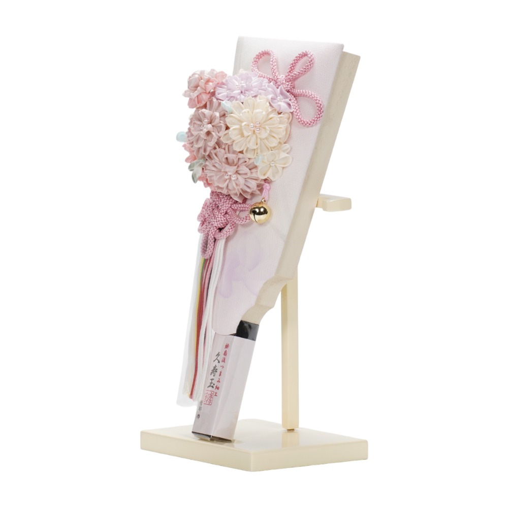 【羽子板】8号 創作羽子板 久寿玉 古代色 梅鼠〈摩耶作〉[262-006]