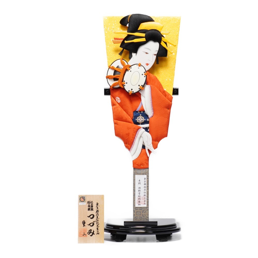 羽子板】16号 つづみ 極上本絹〈むさしや豊山作〉[232-024] | 羽子板