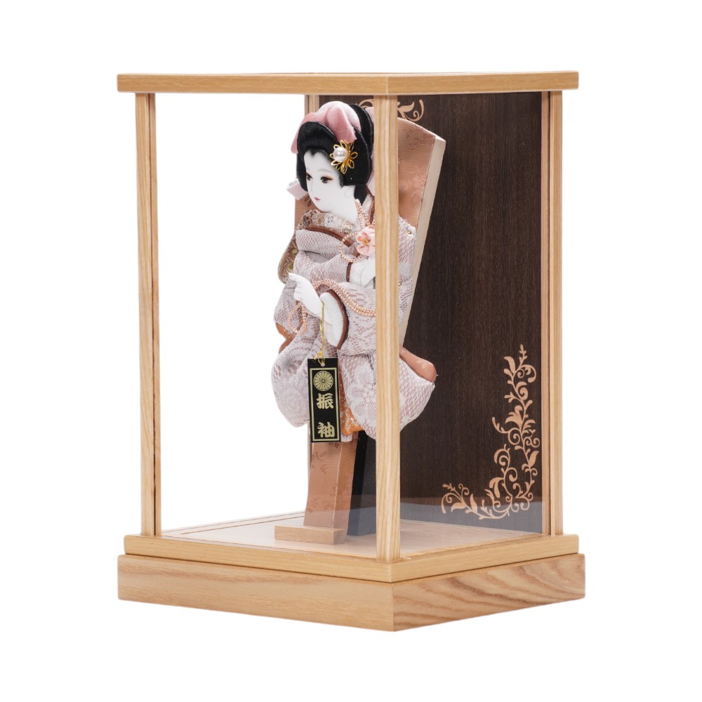 【羽子板】8号 レース(花柄) アクリル〈平安豊久作〉[252-004]