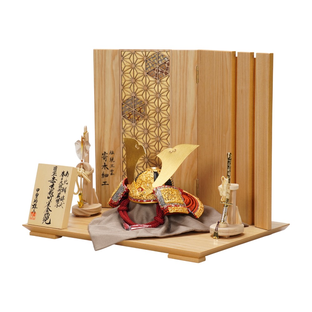 【五月人形】五分之一 竹雀 国宝模写 兜飾り | 雄山作