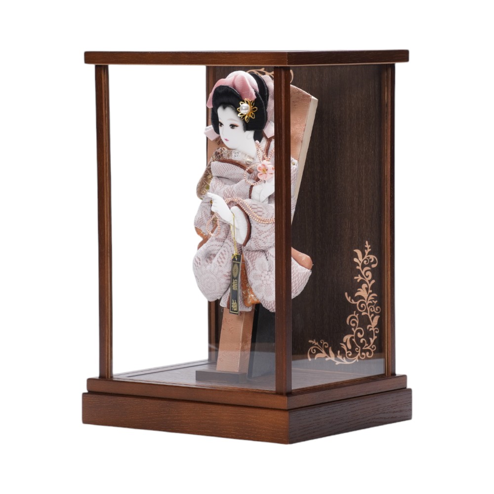 【羽子板】8号 レース(花柄) アクリル〈平安豊久作〉[252-005]