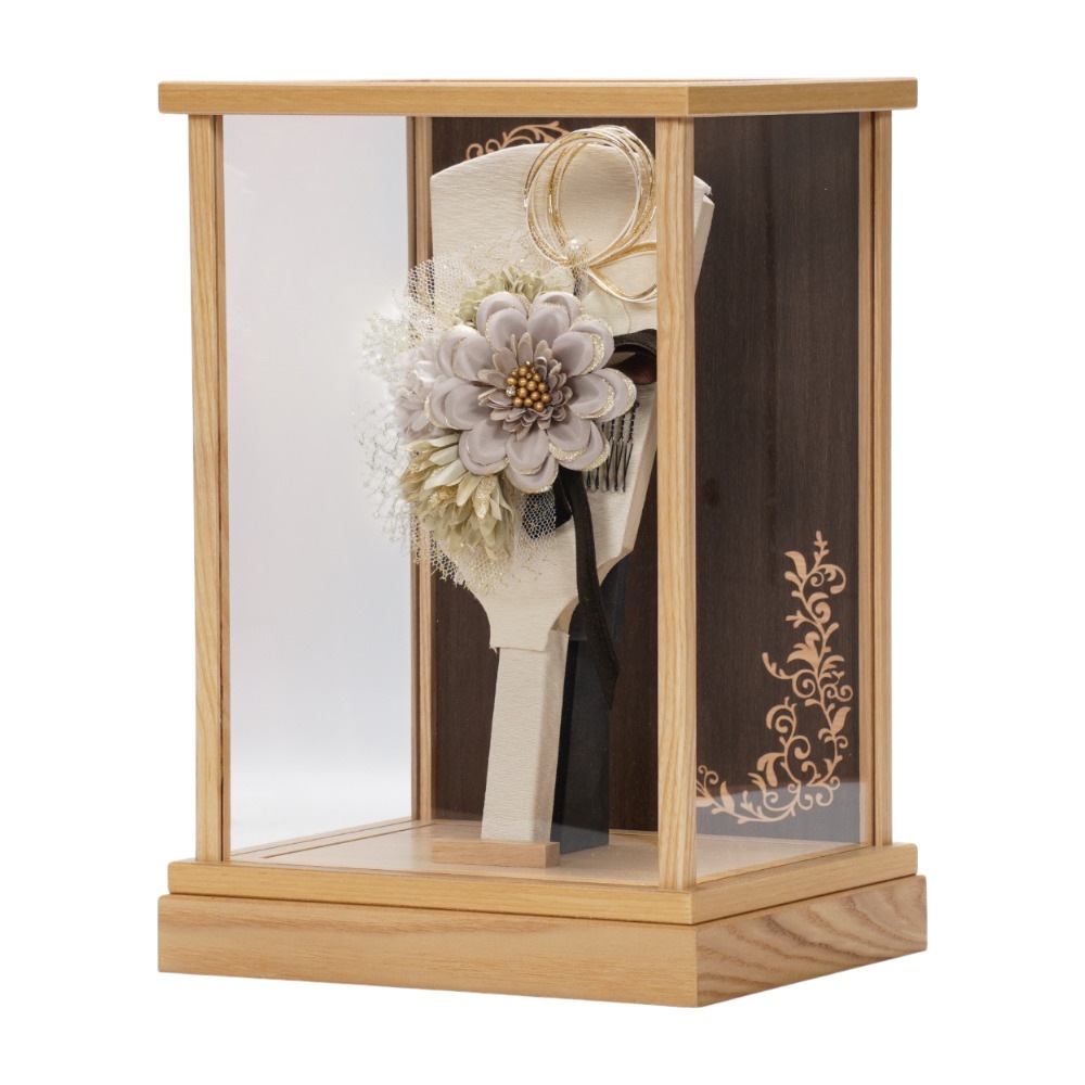 【羽子板】8号 髪飾り(モカ) アクリル〈匠一好作〉[262-008]