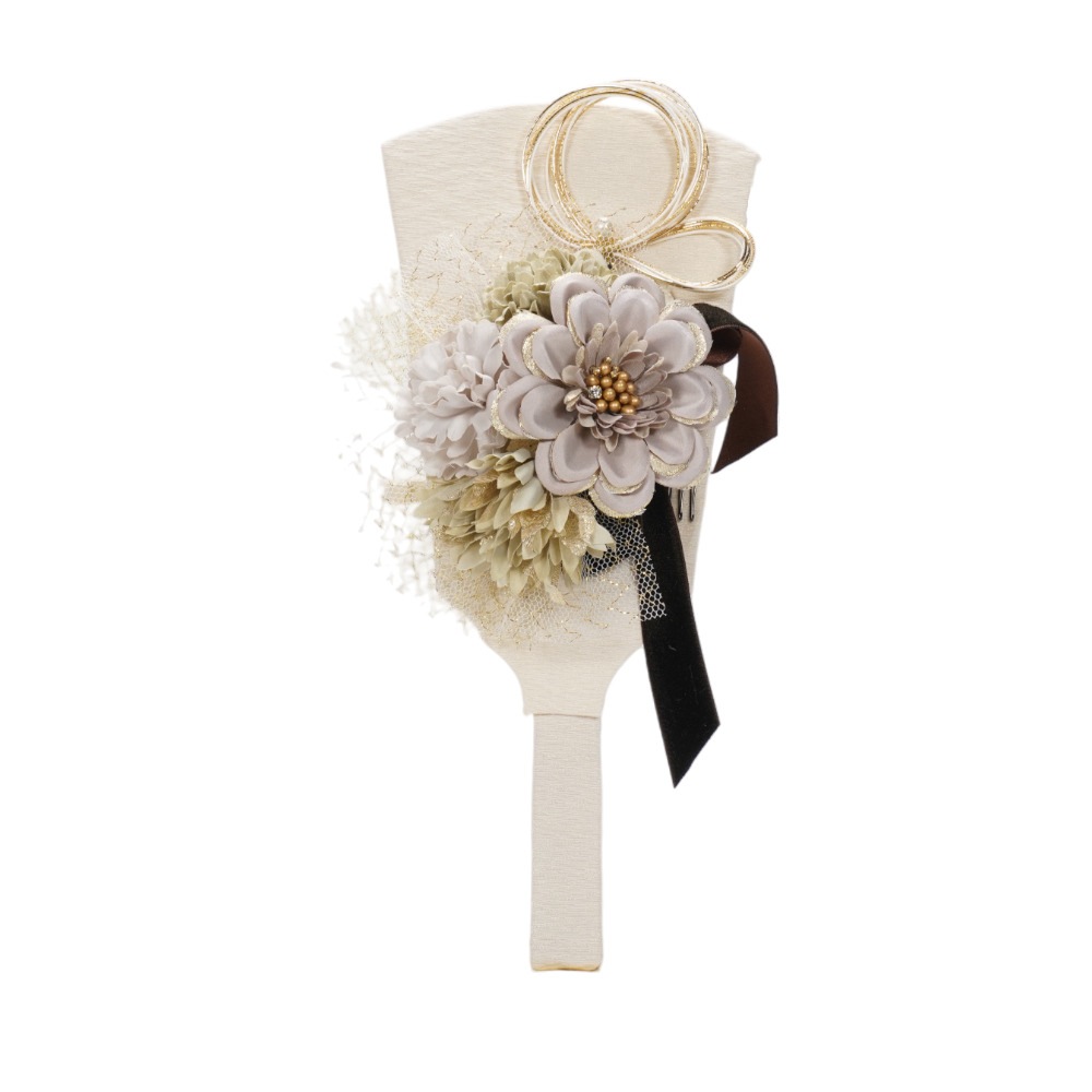 【羽子板】8号 髪飾り(モカ) アクリル〈匠一好作〉[262-008]