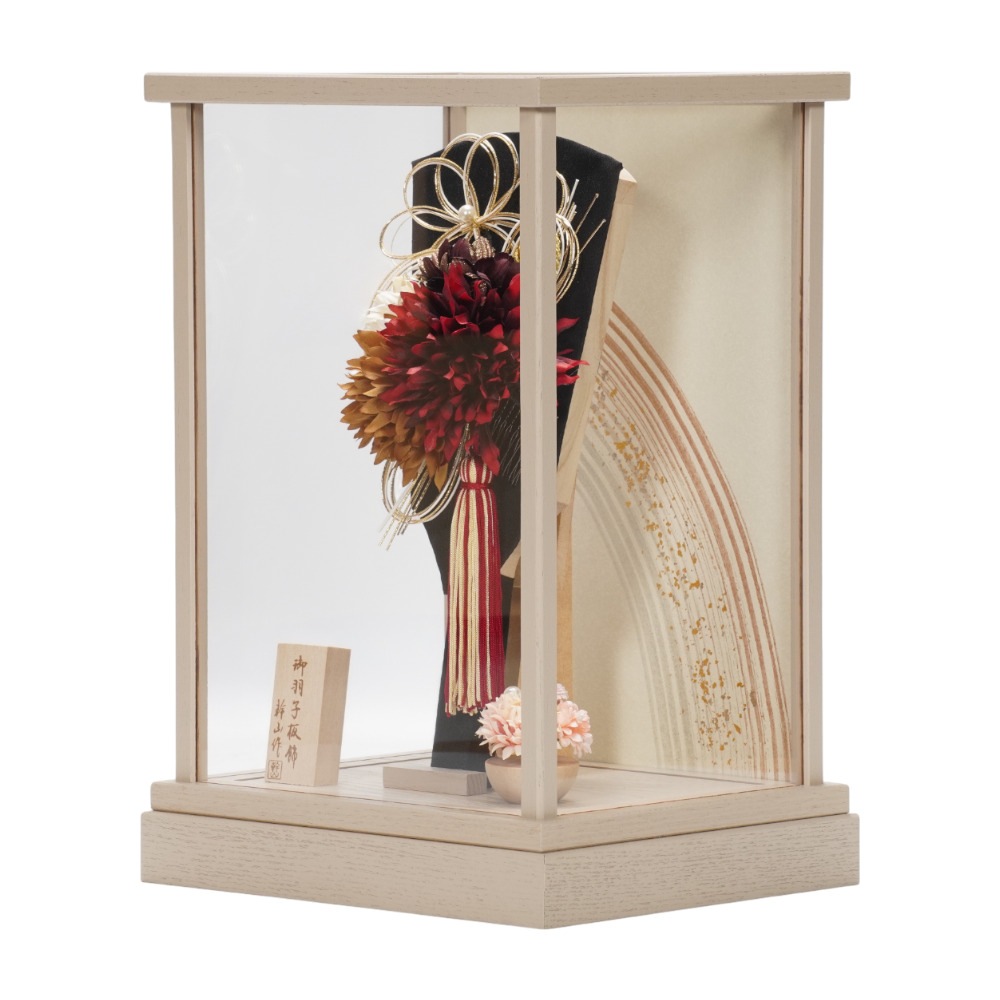 【羽子板】8号 髪飾り(黒) アクリル〈匠一好作〉[262-010]