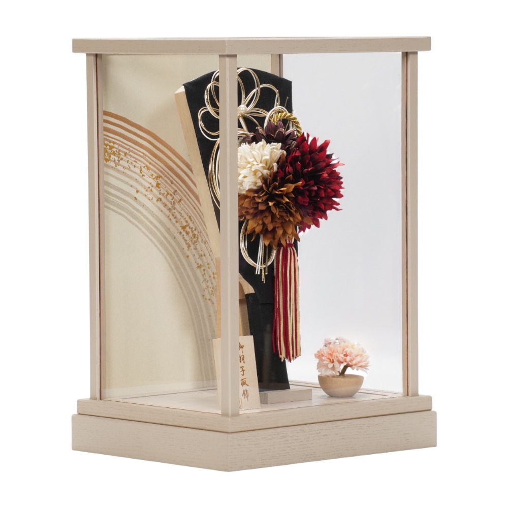 【羽子板】8号 髪飾り(黒) アクリル〈匠一好作〉[262-010]