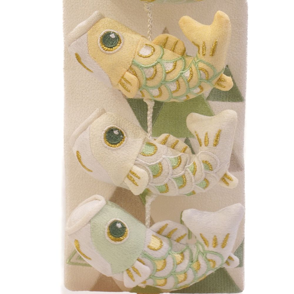 【つるし飾り】ほのか鯉 萌黄(ミニ)〈男の子〉[235T-132]