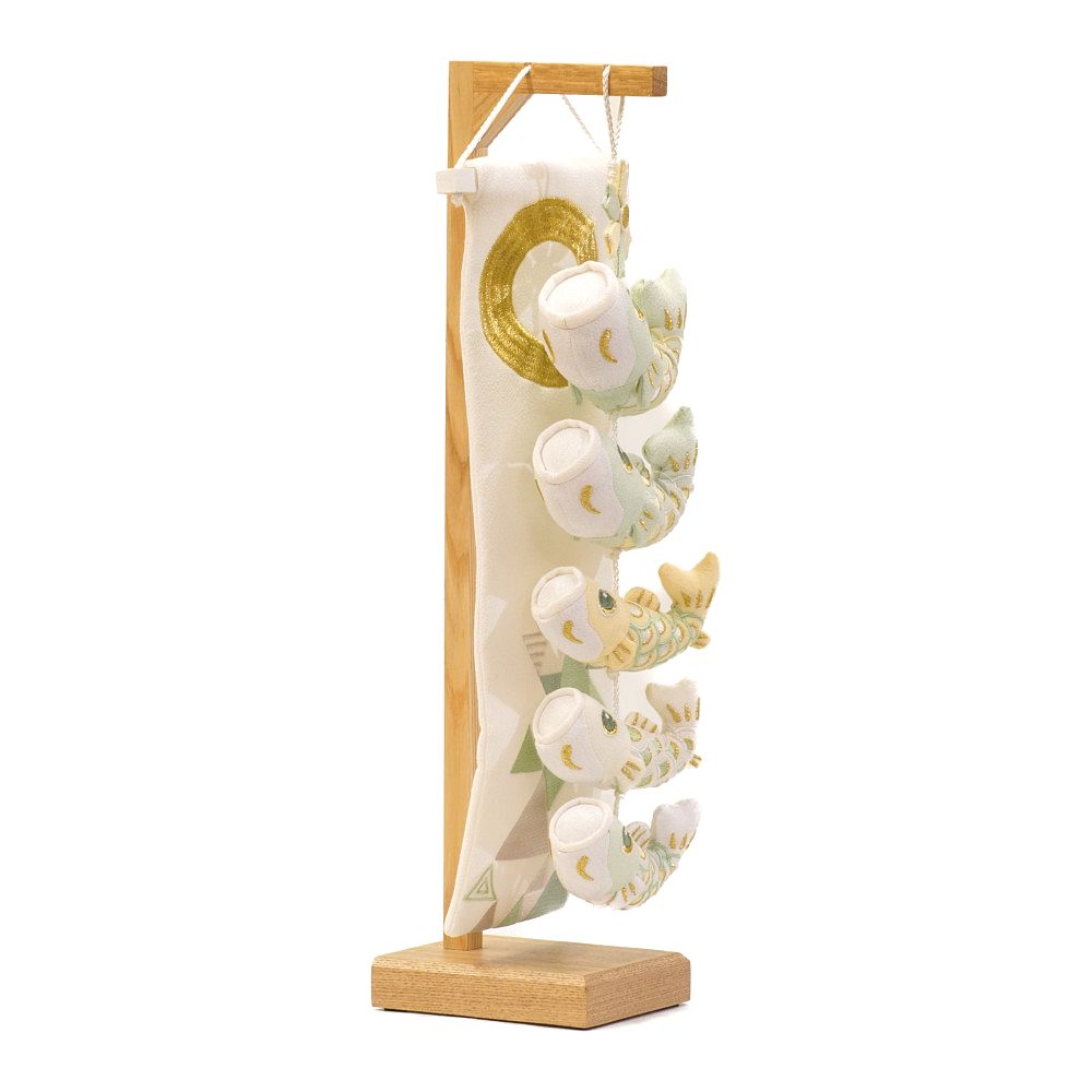 【つるし飾り】ほのか鯉 萌黄(ミニ)〈男の子〉[235T-132]