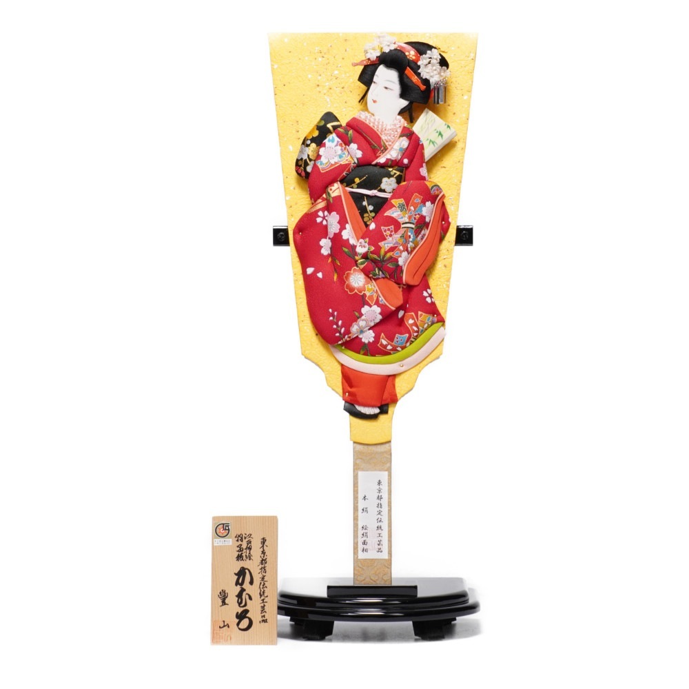 【羽子板】16号 かむろ 丸立 極上本絹〈むさしや豊山作〉[232-029]