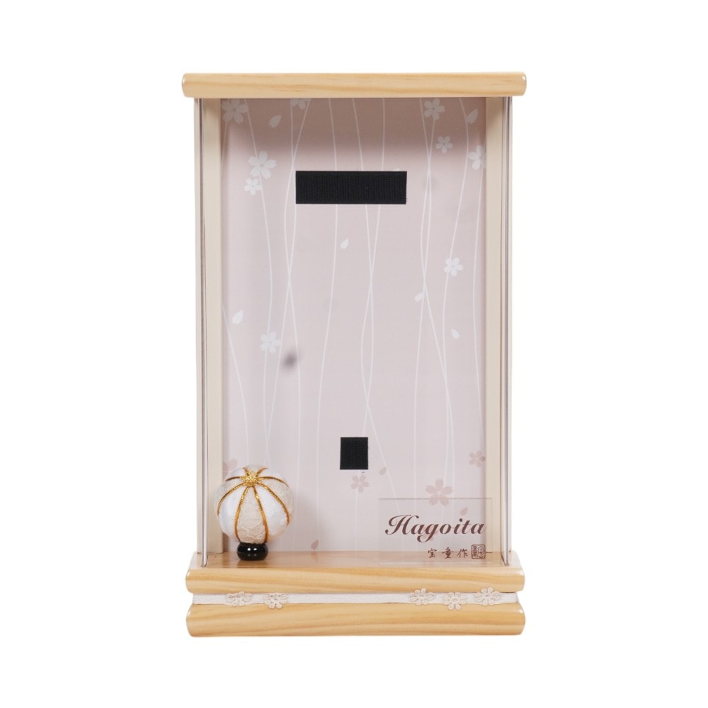 【羽子板】9号 撫子姫(白) アクリル〈宝童作〉[252-009]