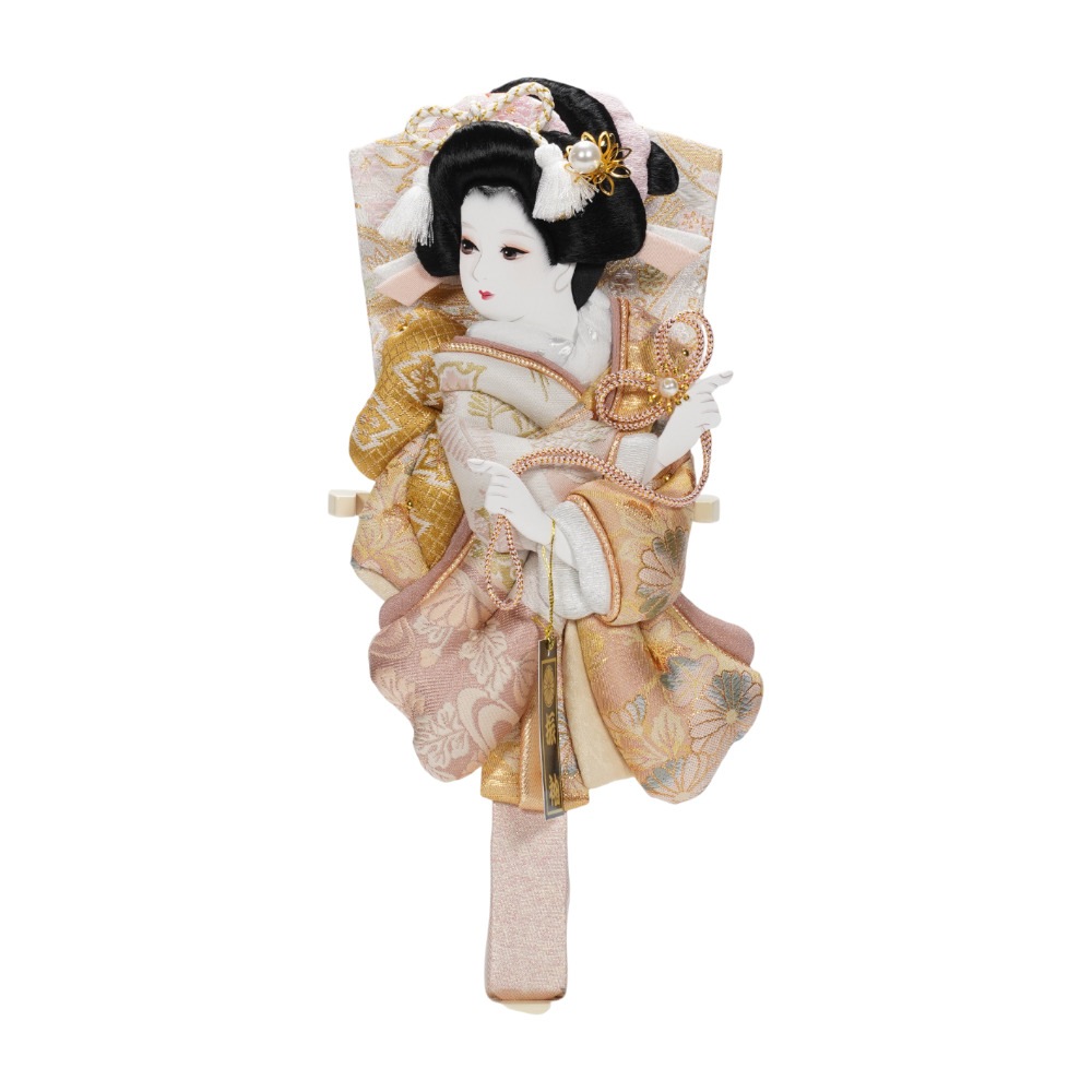 【羽子板】8号 金襴(くすみピンク) アクリル〈平安豊久作〉[262-012]