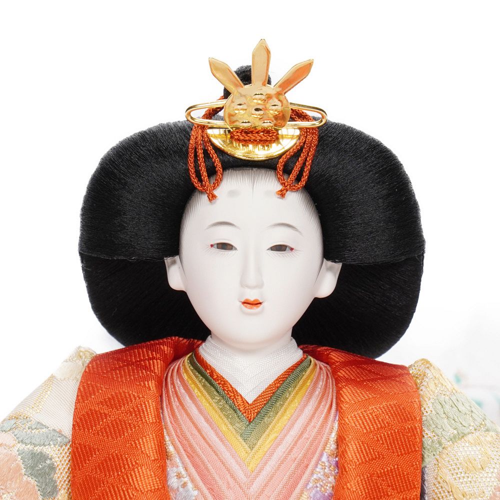 【雛人形】《限定製作品》京十番 袋帯 彩寿吉祥丸文様 親王飾り | 小出松寿作