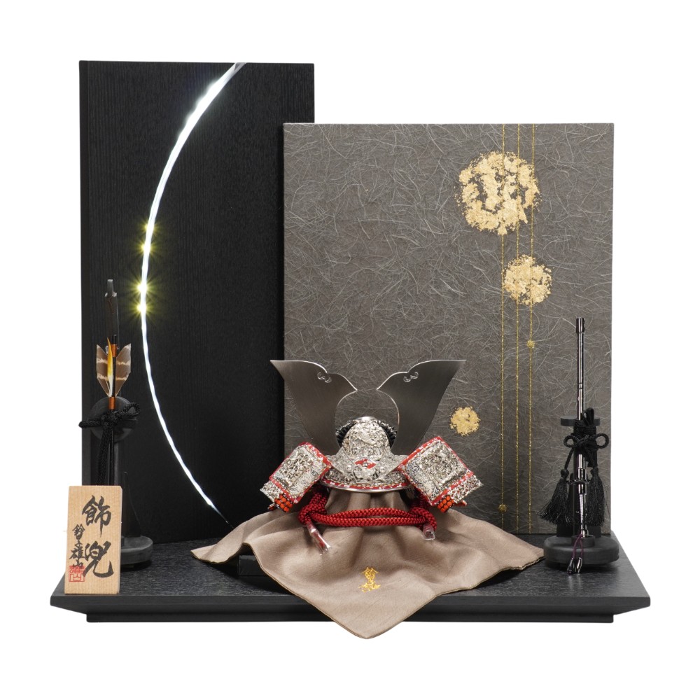 五月人形】《限定品》五分之一 純白之竹雀 兜飾り | 雄山作 ｜雛人形