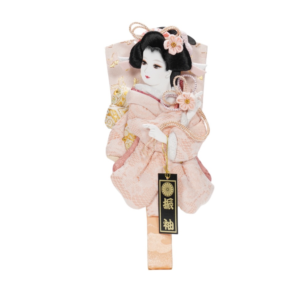 【羽子板】7号 レース(ピンク) アクリル〈平安豊久作〉[262-014]