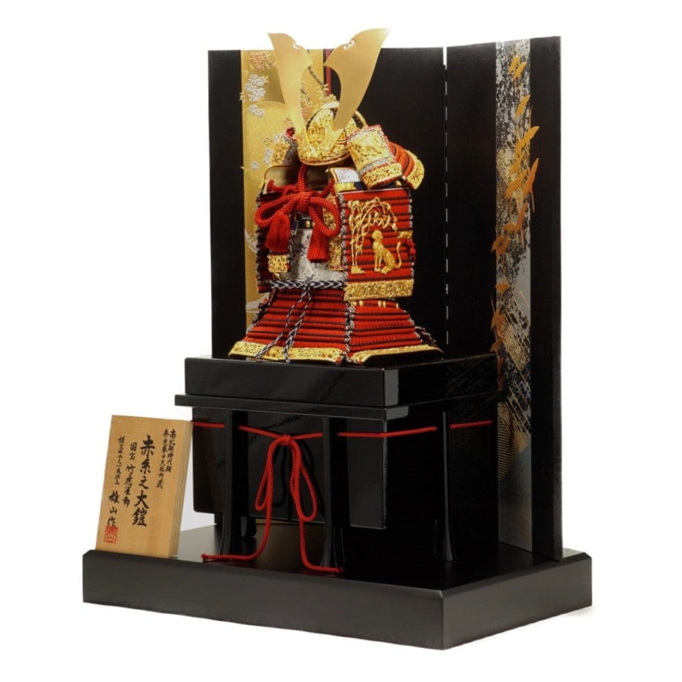 五月人形】四分之一 国宝模写 竹雀 奉納鎧飾り〈雄山作〉 ｜雛人形・五