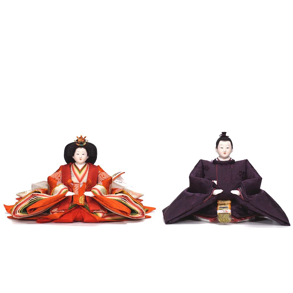 【雛人形】京十番 高雄 雲鶴文様 親王飾り | 小出松寿作