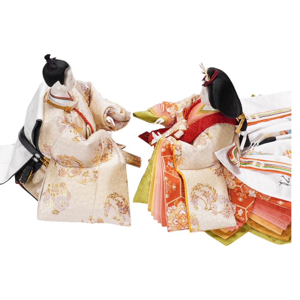 雛人形】京十番 平安 円華壱年文様 親王揃い収納飾り | 小出松寿作