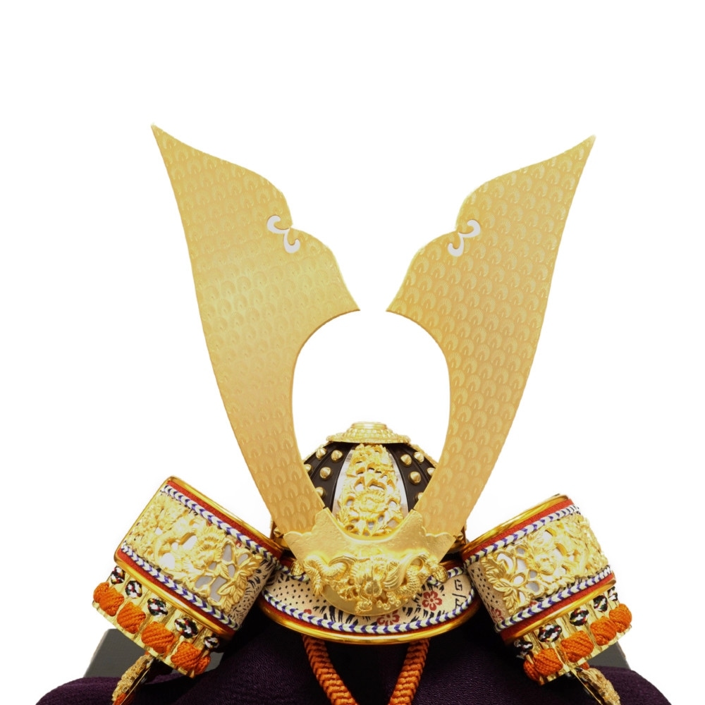 五月人形】10号 一枚物 雲竜 兜収納飾り〈平安武久作〉[245-039