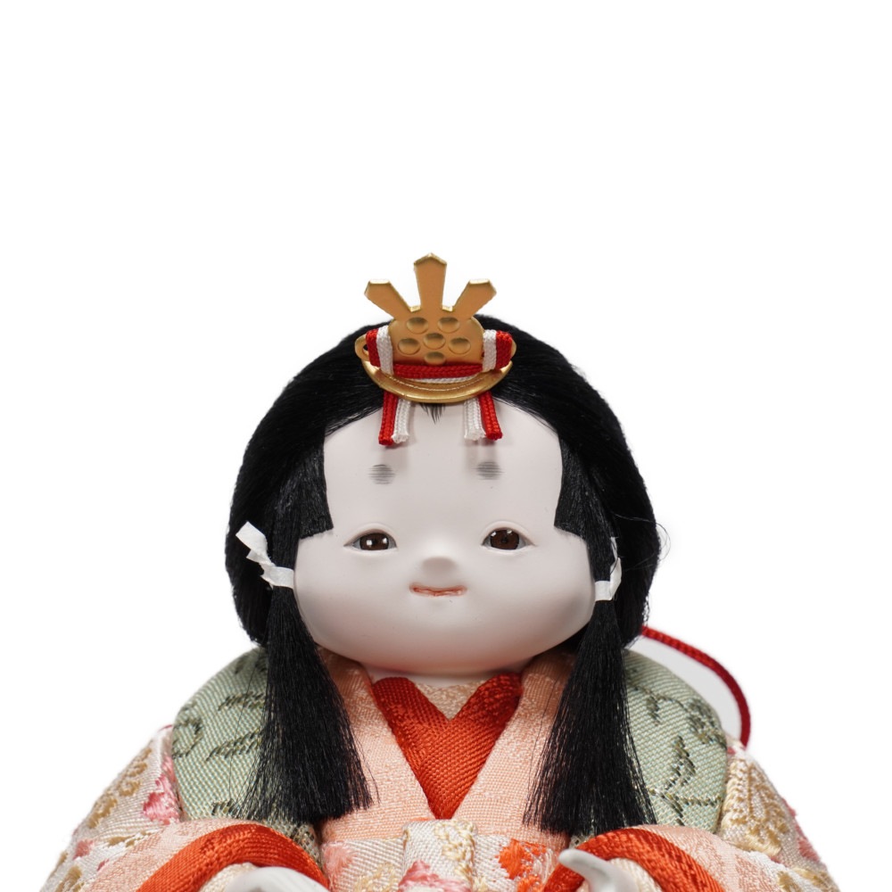 【木目込み雛人形】「杏」  親王飾り | 幸一光作