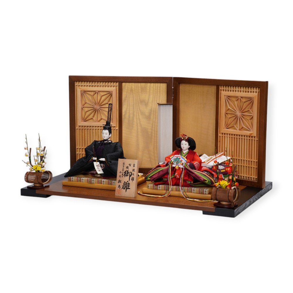 【雛人形】京十番 平安 黒袍 親王飾り | 小出松寿作
