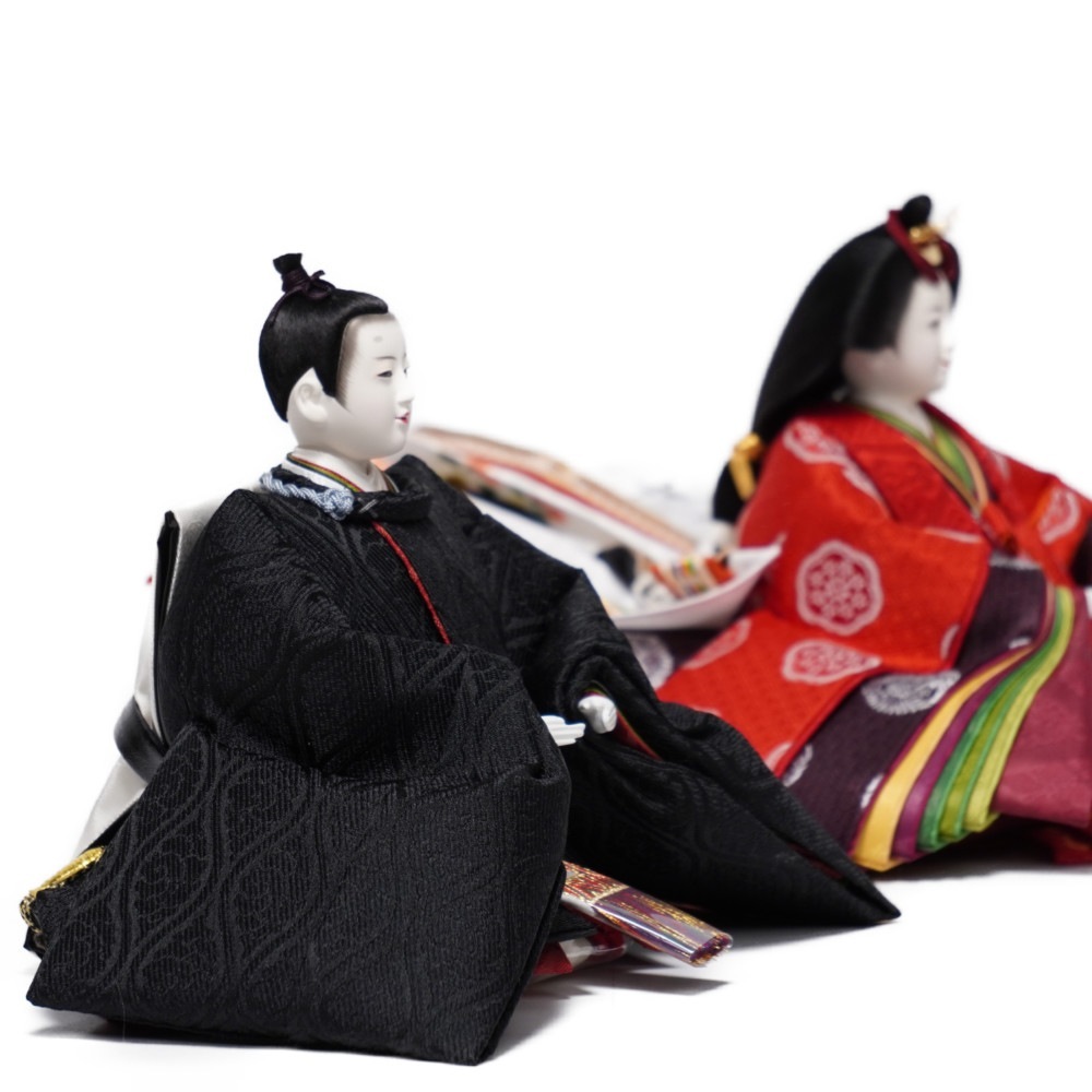 【雛人形】京十番 平安 黒袍 親王飾り | 小出松寿作