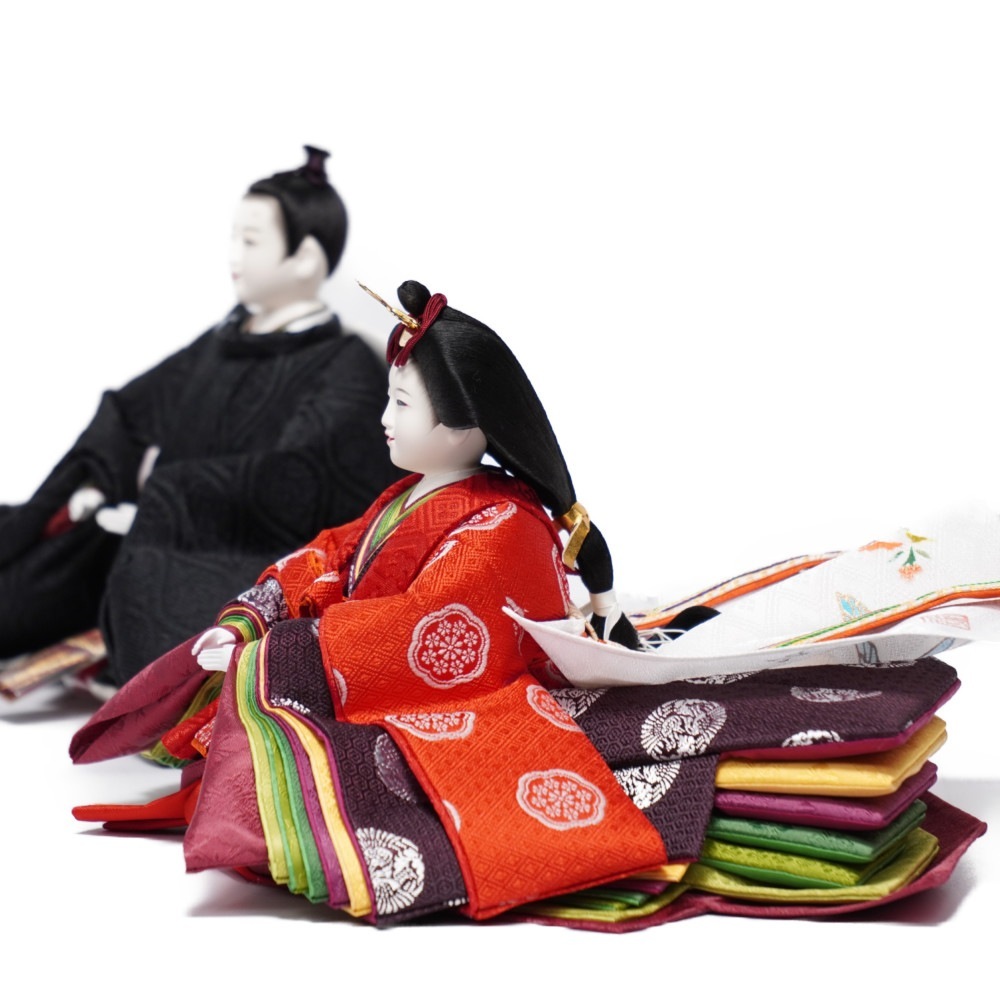 【雛人形】京十番 平安 黒袍 親王飾り | 小出松寿作