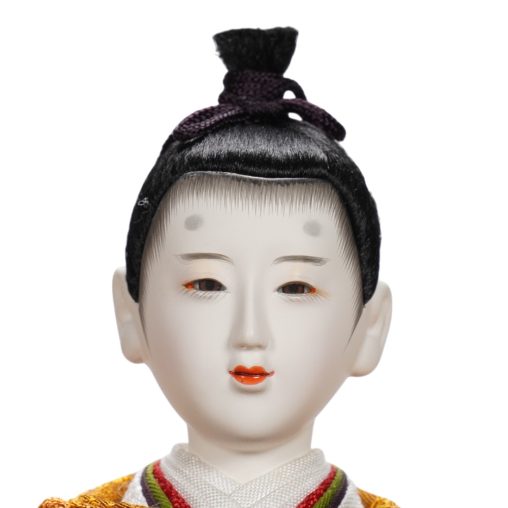 【雛人形】京十二番 黄櫨染 桐竹鳳凰文様 親王飾り | 小出松寿作