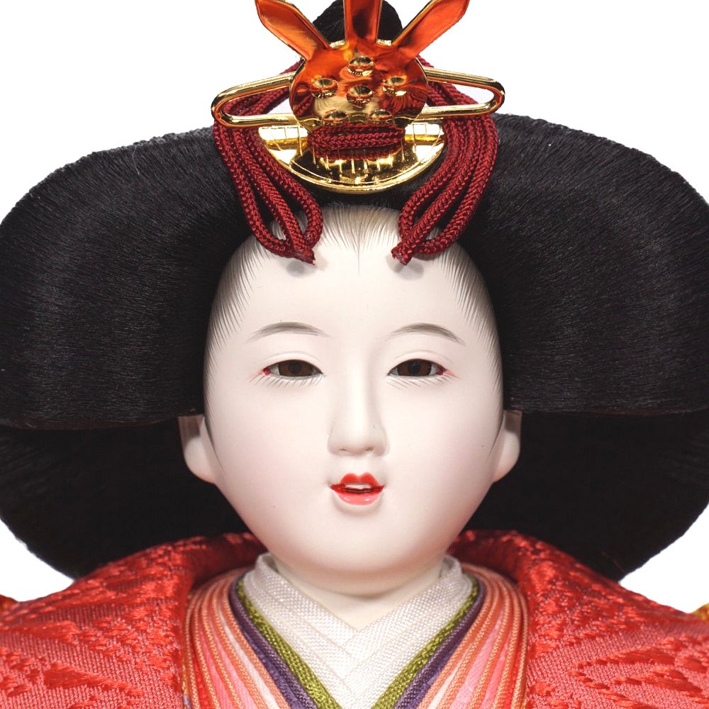 【雛人形】京十番 黄櫨染 桐竹鳳凰文様 親王飾り | 小出松寿作