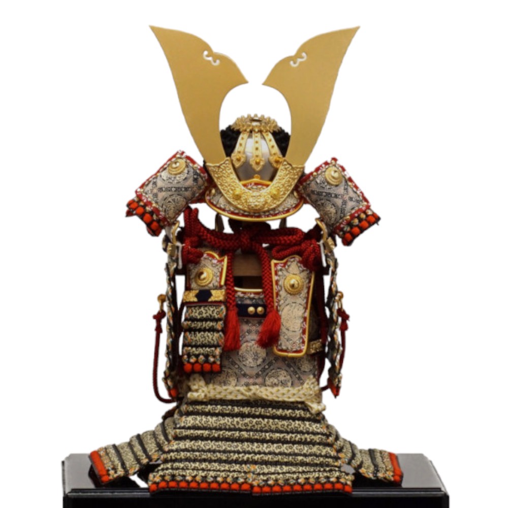 【五月人形】五分之一 源氏八領 楯無鎧 奉納鎧飾り | 雄山作