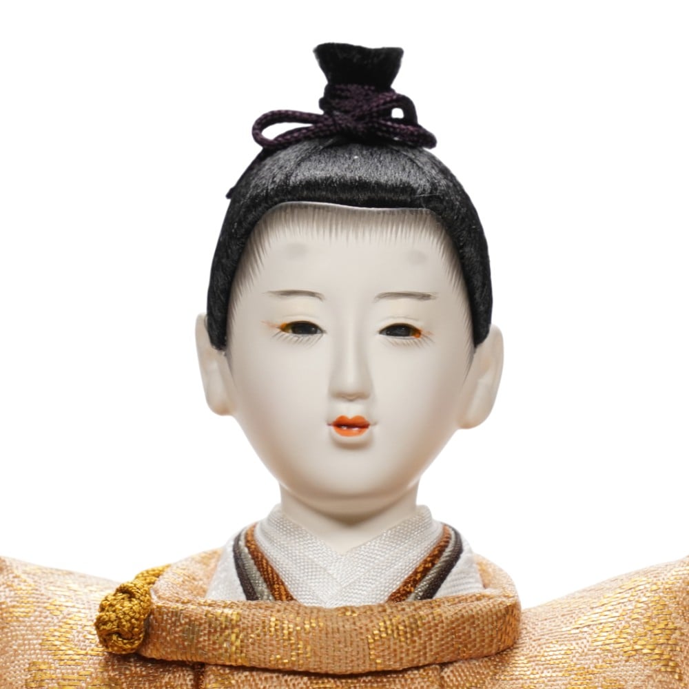 【雛人形】京十二番 高雄 牡丹唐草文様(伽羅色×弁柄色) 親王飾り | 小出松寿作